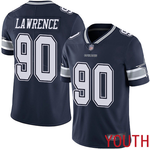 Youth Dallas Cowboys Limited Navy Blue DeMarcus Lawrence Home #90 Vapor Untouchable NFL Jersey->youth nfl jersey->Youth Jersey